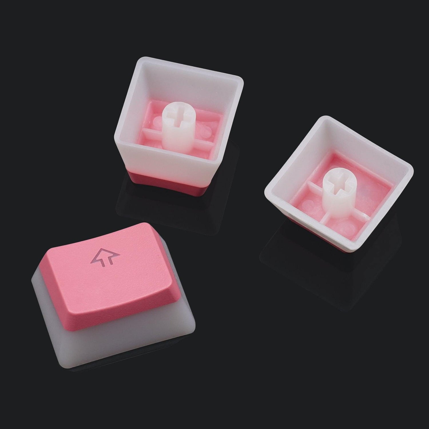 COLOURED PUDDING OEM PROFILE PBT KEYCAPS - THE KEYCAP CLUB