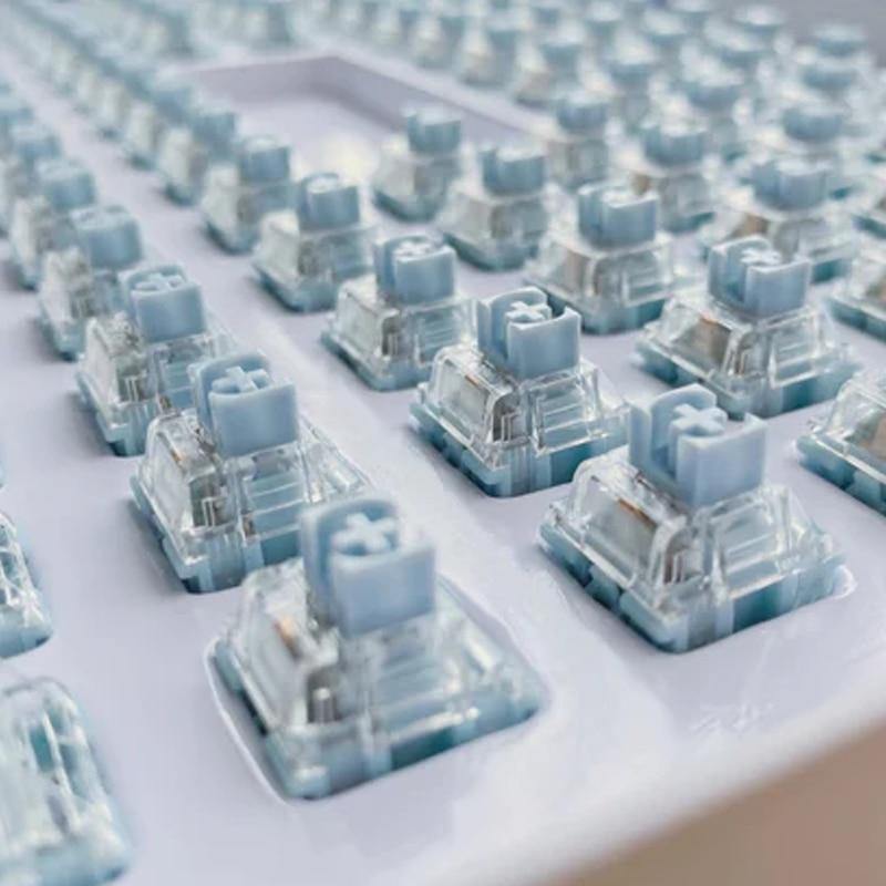 TTC BLUISH WHITE SILENT TACTILE SWITCHES - THE KEYCAP CLUB